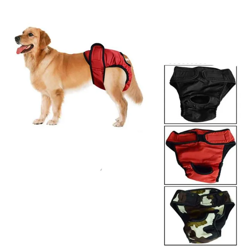 Big Size Pet Dog Panty In Season Sanitary Pants for Large Dogs Golden