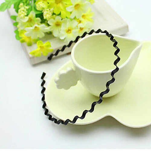 New Fashion Mens Womens Unisex Black Wavy Hair Head Hoop Band Sport Headband Hairband Fashion 5XCX