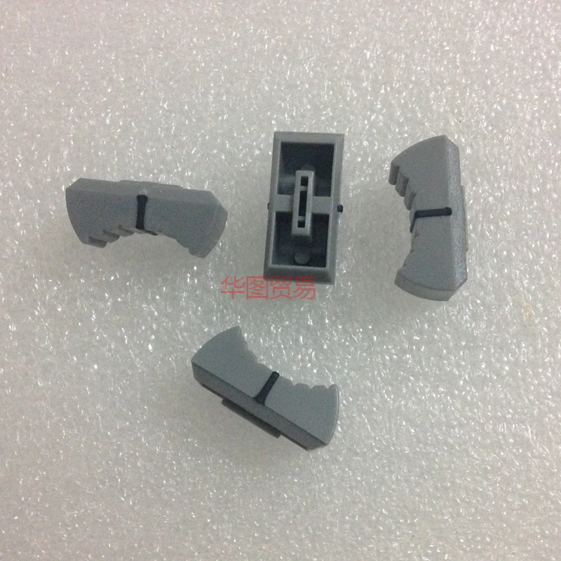 10pcs gray Mixer Dimming table Straight Slip Potentiometer Fader Knob Cap / Push Button Cap 4mm Hole / Fader Cap gray 4mm