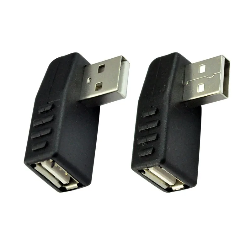 

1pair Left+Right 90 Degree USB 2.0 A M/F Male to Female Angle Connector Adaptor