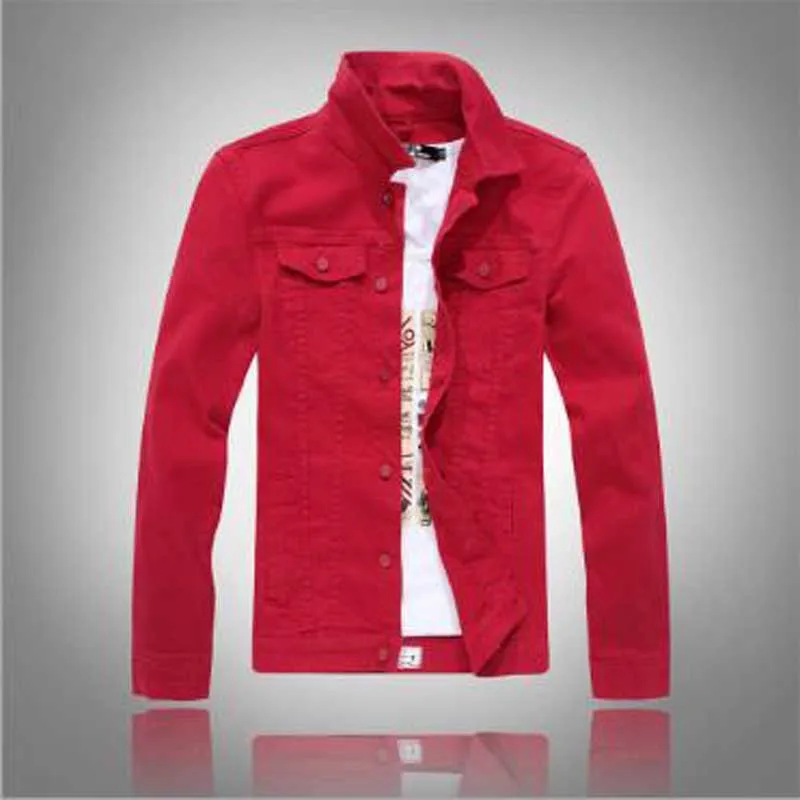 Spring and autumn new men's cowboy jacket long sleeved cowboy jacket Spring and autumn new men's cowboy jacket long sleeved cowboy jacket