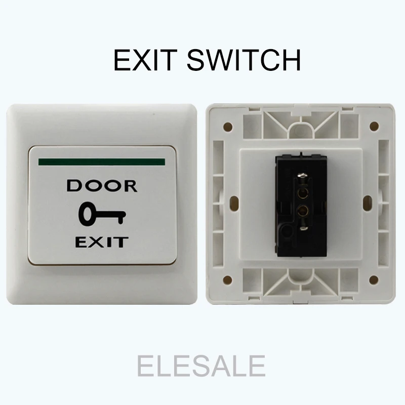 Us 3 36 6 Off White Plastic Door Exit Push Release Button Exite Switch For Electric Magnetic Lock Access Control System On Aliexpress