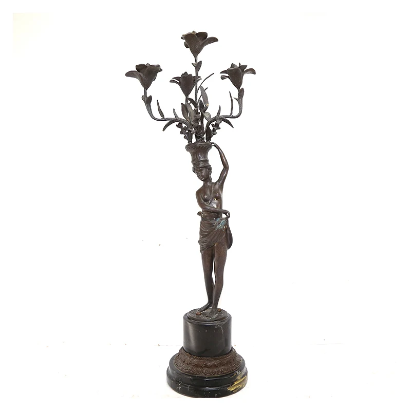 

Roman sexy lady woman lamp statue for home decoration
