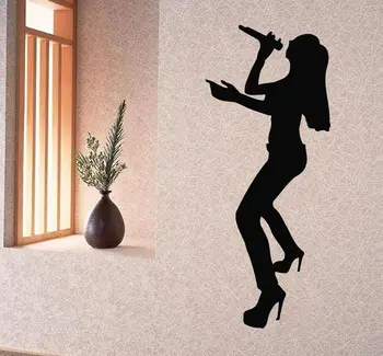 

Wall Decals Vinyl Decal Sticker Art Design Mural Decor Music Woman Singer