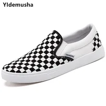 YIdemusha Лето Для мужчин Кеды Мокасины без шнуровки Для мужчин повседневная обувь новые летние модная дышащая мягкая обувь на плоской подошве для вождения