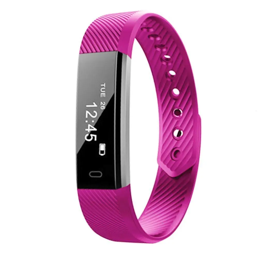 

Smart Bracelet ID115 Heart Rate Monitor Fitness Tracker Step Counter Bluetooth Band Alarm Clock Vibration Wristband 2018 New