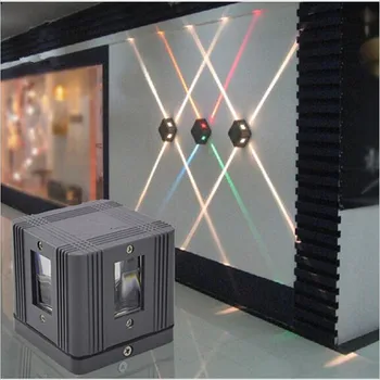 

4W Outdoor wall Lamp IP65 Waterproofing wall sconce Surface Mounted Outdoor Cube Led wall light, up and down wall light 85-265V