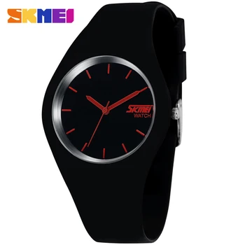 

2017 Skmei Quartz-Watch Fashion Men Casual Watches Quartz Watch Women Waterproof Jelly Female Clock Hours Ladies Women Watches