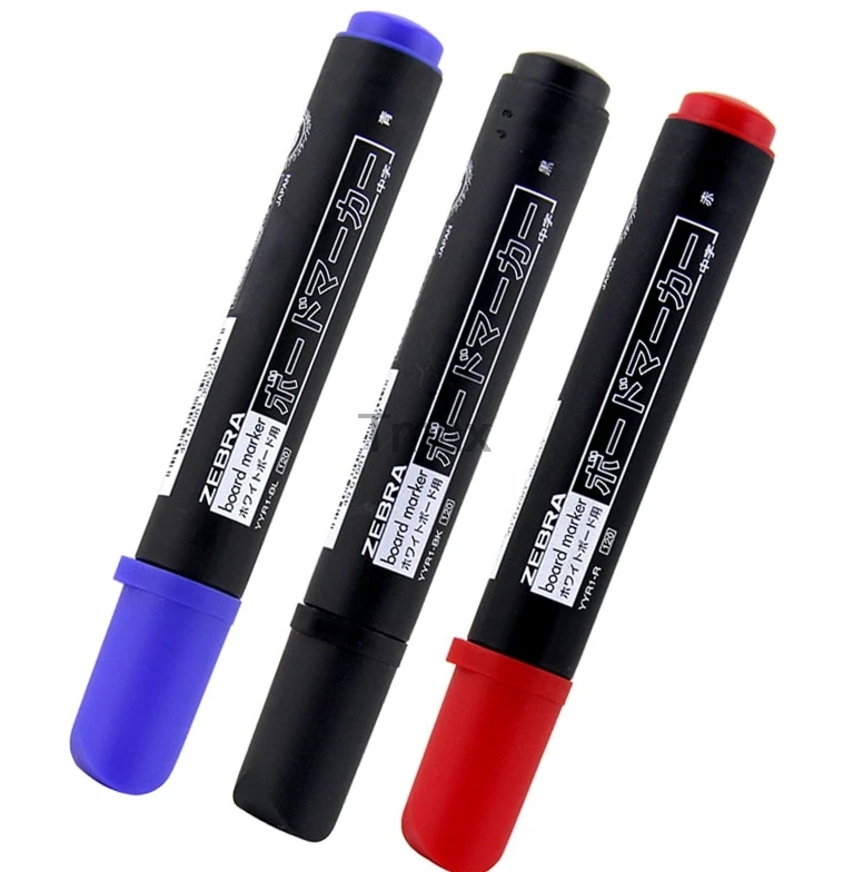 6 Pcs/Lot ZEBRA YYR1 2.5mm Whiteboard Marker erase Can be erased