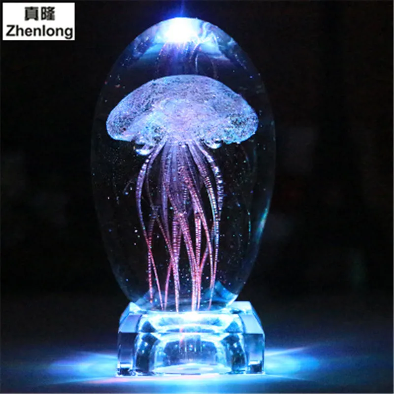 Лампа Jellyfish лампа Покемон 3d светодиодный светильник искусство Декор стеклянный