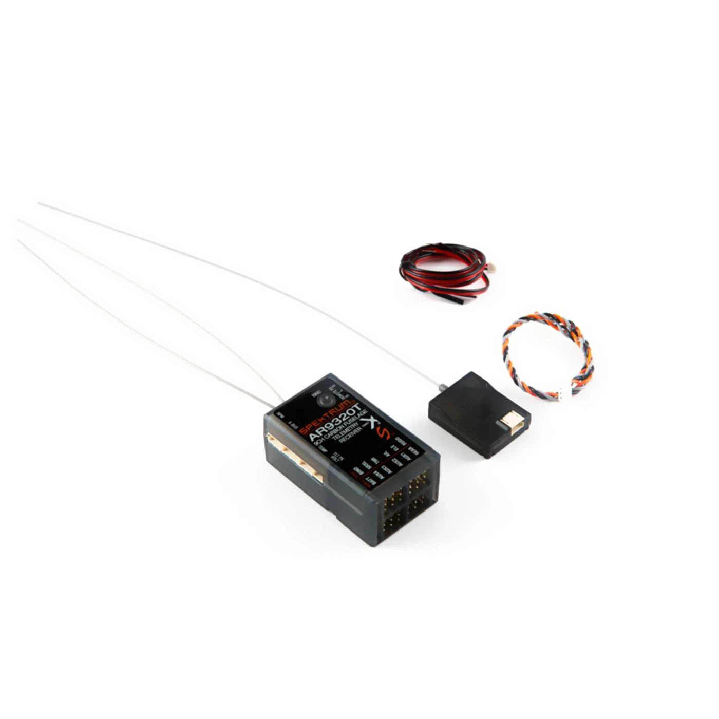 

The pie Spektrum AR9320T carbon fiber body 9 channel receiver built-in remote sensing module quality goods
