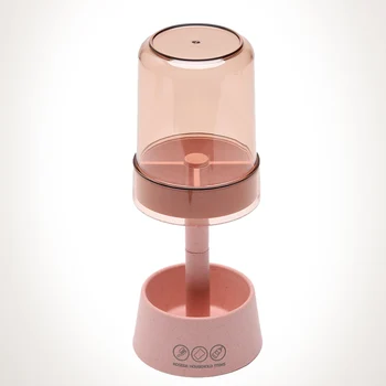

Home Creative Gray Waterproof Bathroom Sanitary Rack Storage Toothbrush Holder Brushing Cups Teeth Box Seat Wash Set