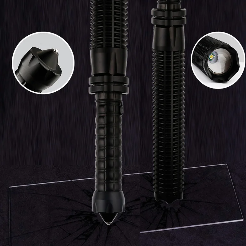 Beste ETONTECK Tactische Honkbalknuppel Stok LED Telescopische Zaklamp 600LM Super Heldere Baton Zaklamp voor Noodgevallen en Zelfverdediging