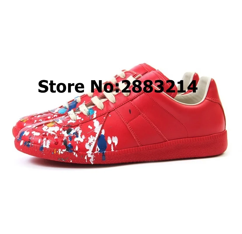 

Multicolor Tie Up Men Leisure Outdoor Sneakers Printed Round Toe Man Casual Flats Shoes Outdoor High Quality Euro Size 38-46