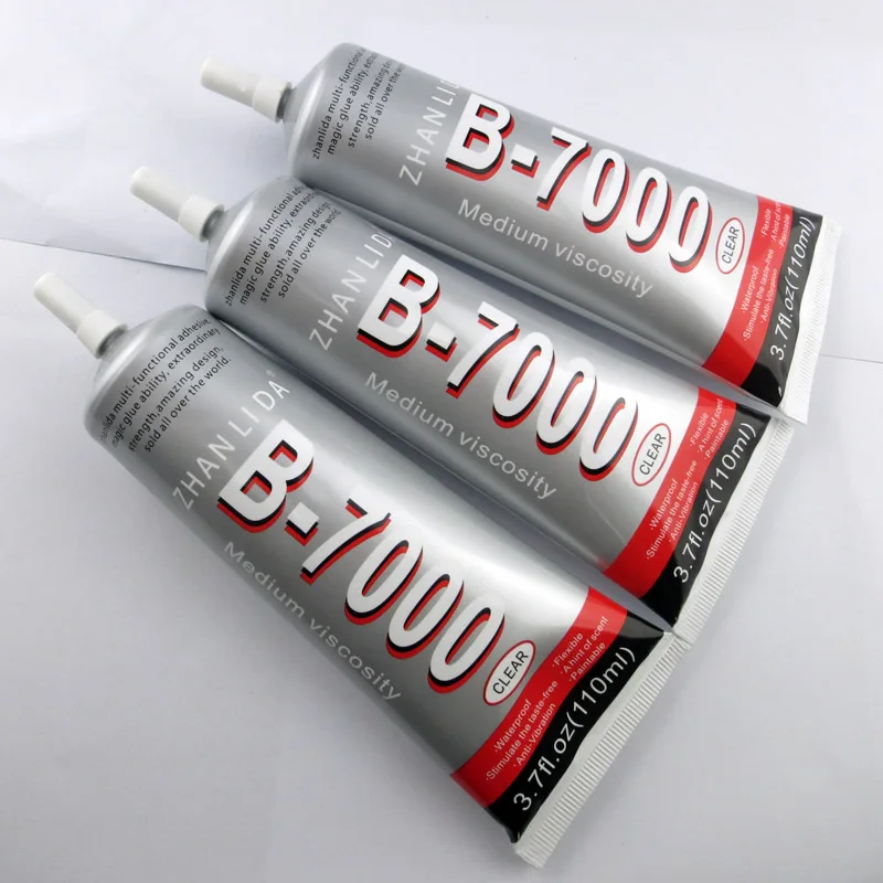 

Wholesaler!110ML/Tube 5Tubes B-7000 Glue Transparent B7000 Glue Used For Jewery Touch Screen Rhinestones DIY Craft Free Shipping