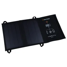 7W Foldable Solar Cell USB Charger Outdoor Camping Hiking Travel Charger Solar Battery Pack Portable Power Bank