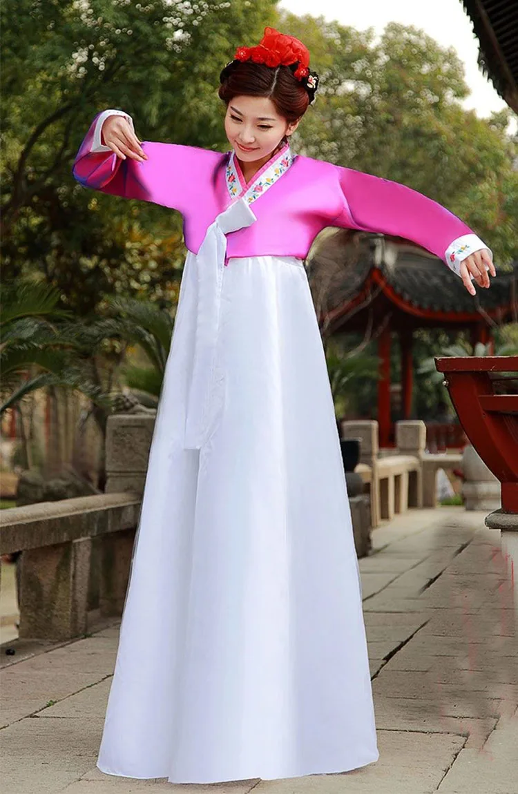 Новое поступление корейское ханбок винтажное традиционное корейское Платье женское элегантное корейский ханбок платье костюм косплей - Цвет: as picture