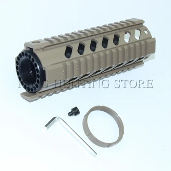 

7inch Length Carbine Free Float Quad Rail Mounting System Rifle Handguard for M16 M4