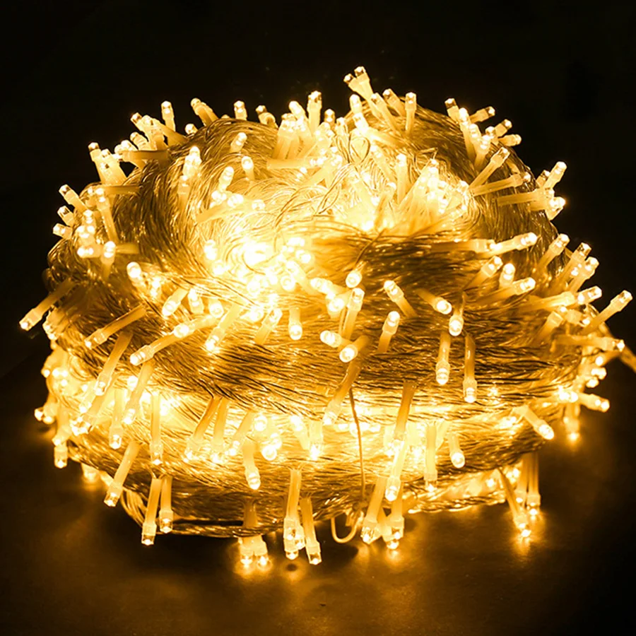 BEIAIDI 30M 50M 100M Christmas LED String Fairy light Holiday Party Wedding Festoon Fairy Light Outdoor Garden Patio Garland BEIAIDI 30M 50M 100M Christmas LED String Fairy light Holiday Party Wedding Festoon Fairy Light Outdoor Garden Patio Garland