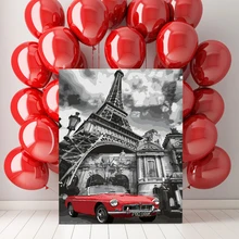 Рекомендуемая архитектурная Франция Эйфелева башня классический романтический, эстетический DIY Цифровая живопись декоративная живопись