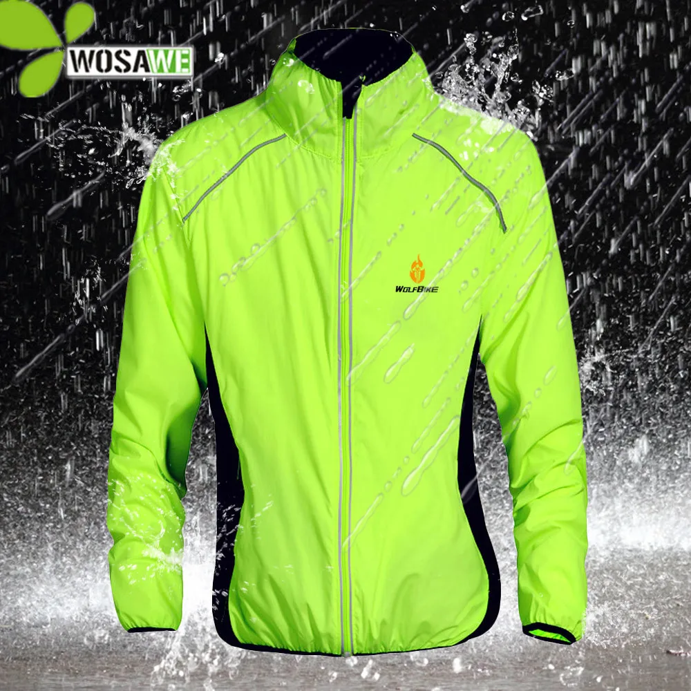 WOSAWE Reflective Water Repellent Cycling Jackets 5 Color Outer Clothing Bicycle Wear Windproof Coat MTB Bike Windbreaker S-3XL WOSAWE Reflective Water Repellent Cycling Jackets 5 Color Outer Clothing Bicycle Wear Windproof Coat MTB Bike Windbreaker S-3XL