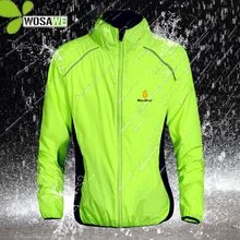 WOSAWE Reflective Water Repellent Cycling Jackets 5 Color Outer Clothing Bicycle Wear Windproof Coat MTB Bike Windbreaker S-3XL