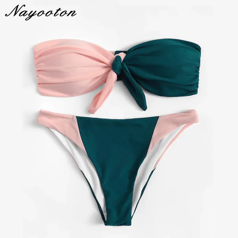 

Sexy women swimsuit bikini 2019 new swimwear Retro Fold biquin swimming suit micro bikinis thong bikini set bathing suit j9012