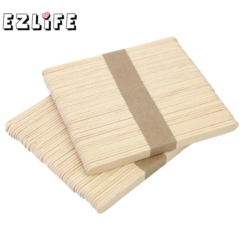 

50PCS Wooden Waxing Spatula Tongue Depressor Tattoo Wax Medical Stick Medical FM0986