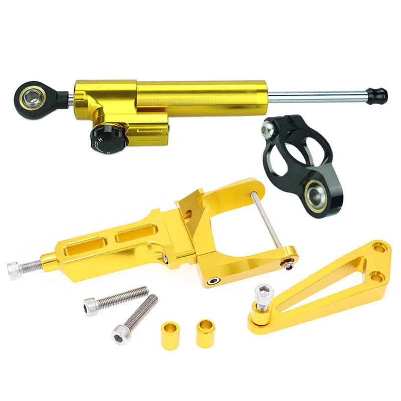 

FXCNC Aluminum Adjustable Motorcycles Steering Stabilize Damper Bracket Mount Kit For HONDA CB1300 2003-2011 04 05 06 07 08 09