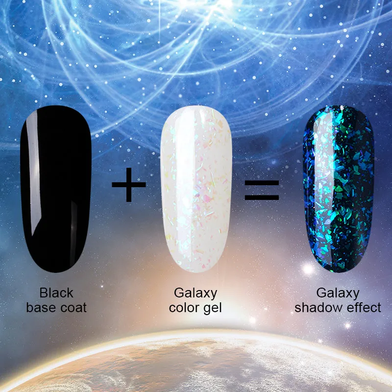 Azure Beauty Chameleon Gel Lacquer Long-lasting Galaxy Shadow Nail Gel Shiny Color Nail Glue Soak off UV Nail Gel Polish Varnish