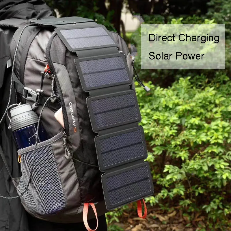 

Solar Panel 7.5W 5V Solar Charger Portable Solar Battery Chargers Charging for Phone for Hiking etc. Outdoors.