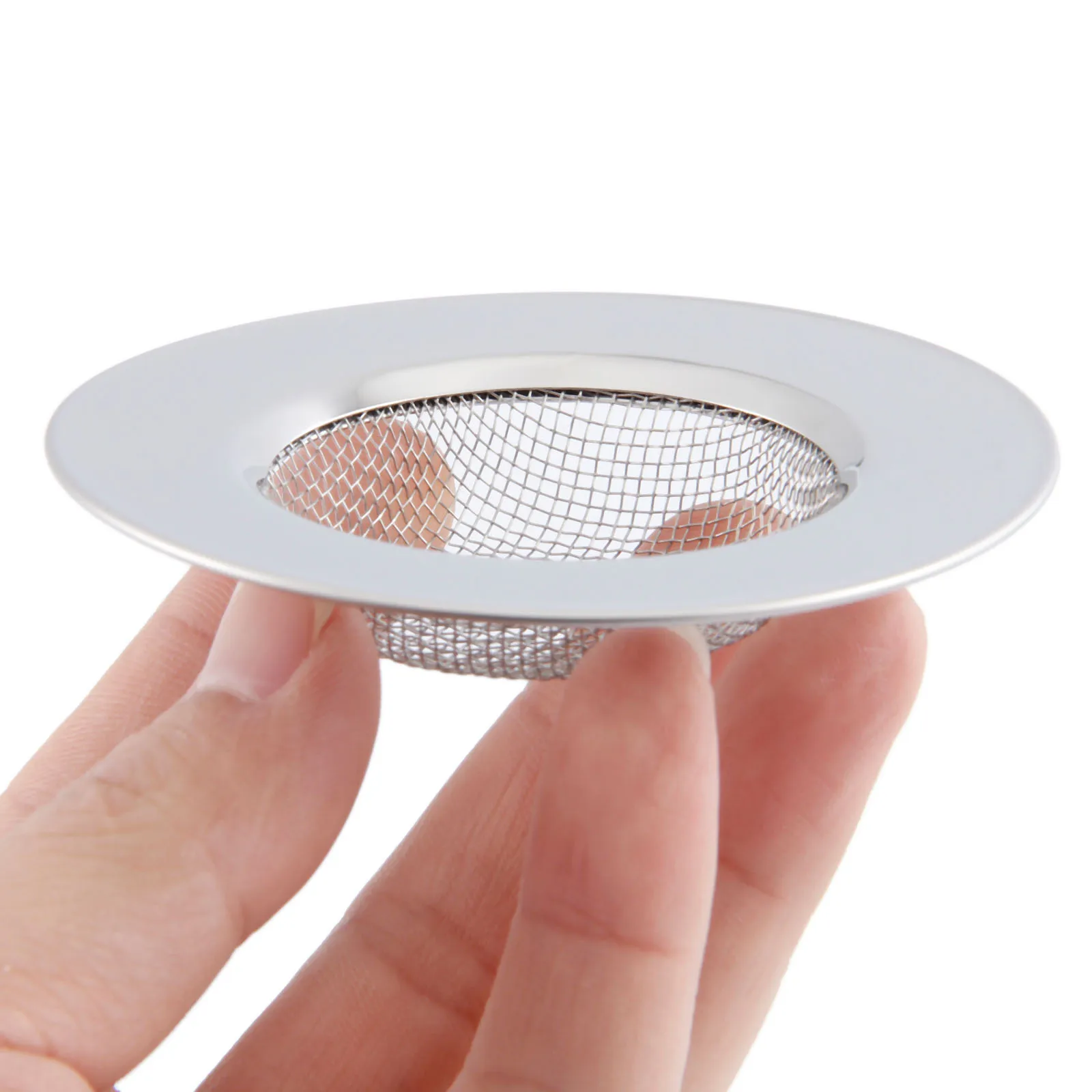 2Pcs Kitchen Sink Strainer 7.7CM Stainless Steel Bathtub Hair Catcher Stopper Bathroom Shower Drain Hole Filter Sink Strainer