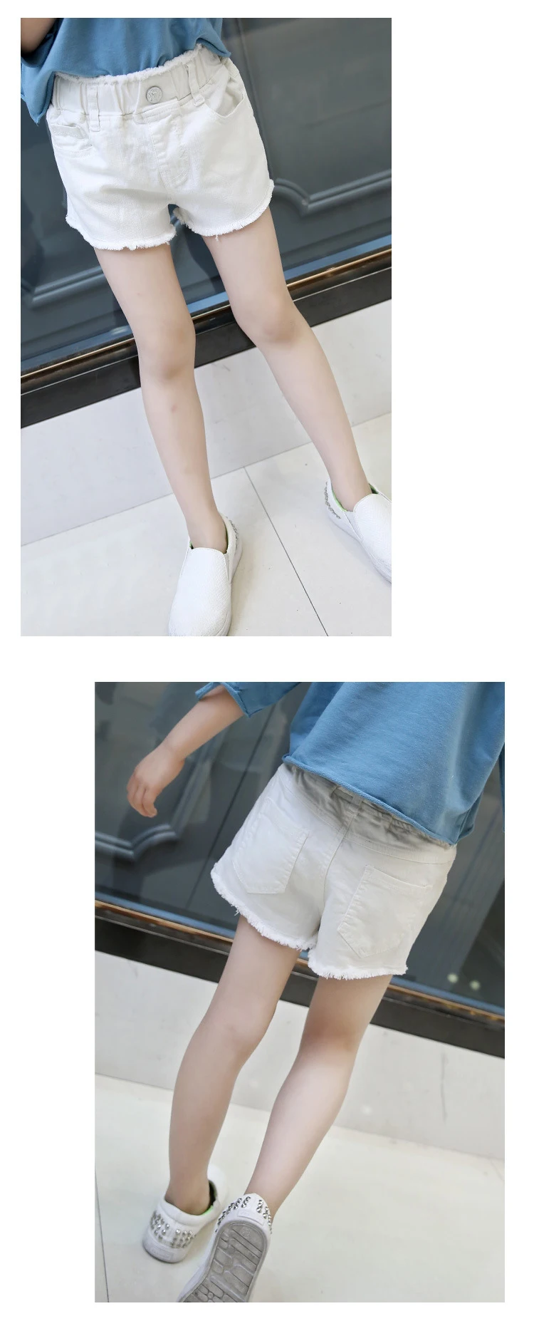 New Fashion 2018 Summer Shorts Baby Big Girls Clothes Kids Casual Solid Tassel Shorts For Girls Cotton Pockets Bottoms Clothing (15)