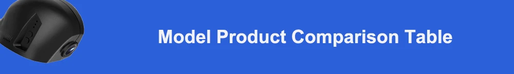Model product comparison table 
