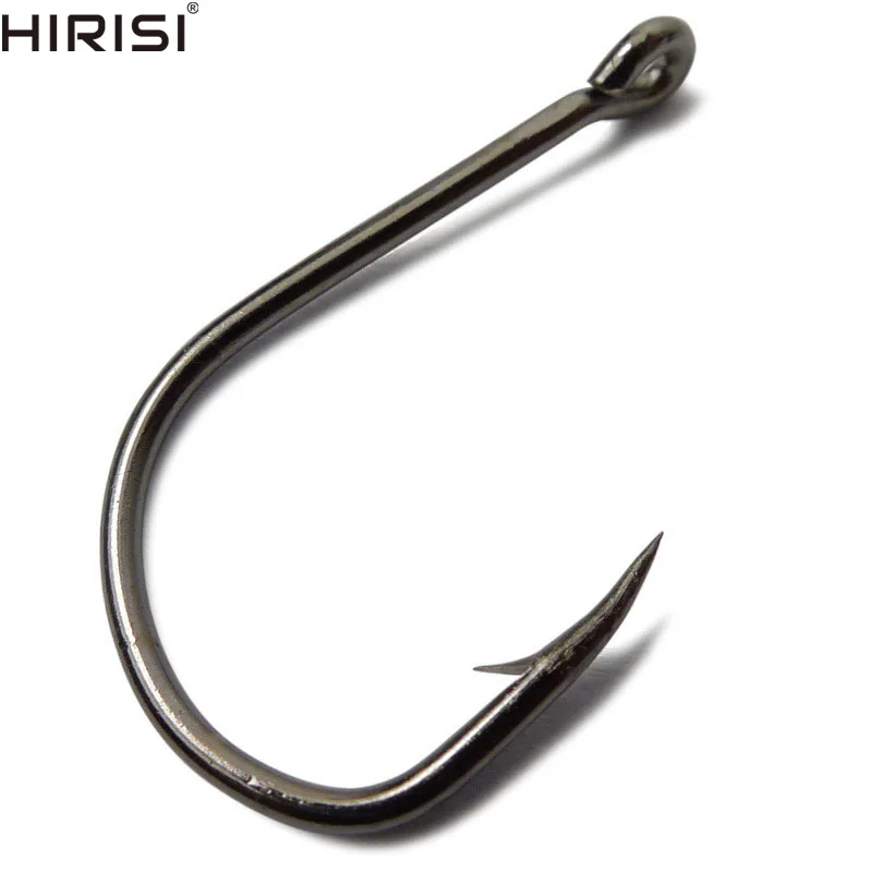 Carp Fishing Hook High Carbon Steel Barbed Fishing Hooks with Eye Ring