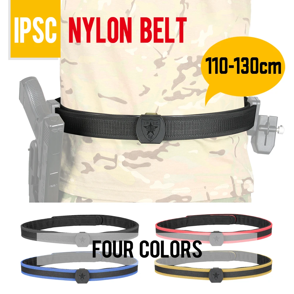 

Tactical IPSC Belt 110-130CM Nylon Four Color Belt Competition IPSC CR Speed Shooting Outdoor Belt Adjustable PP11-0016