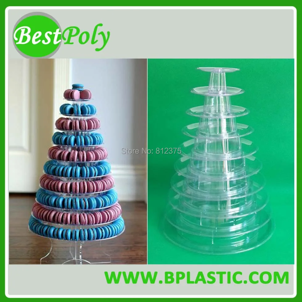 

1 Set 10 tiers Macaron Packaging, Macaron Tray, Macaron Display Shelf