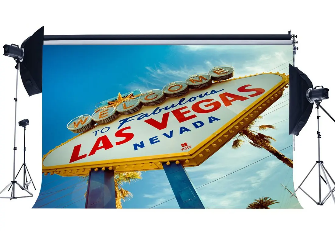

Photography Backdrop Las Vegas Blue Sky White Cloud Nature Backdrops Seamless Kids Girl Adults Portraits Background