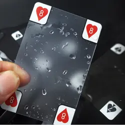 Прозрачное водонепроницаемое ПВХ покерные игровые карты Пластиковые Кристалл водостойкий пригодно для носки водостойкий игровая