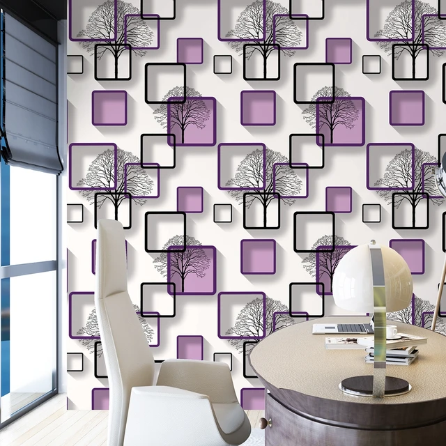 Vinyl PVC 3D damask wallpaper, 3D effect, affordable price