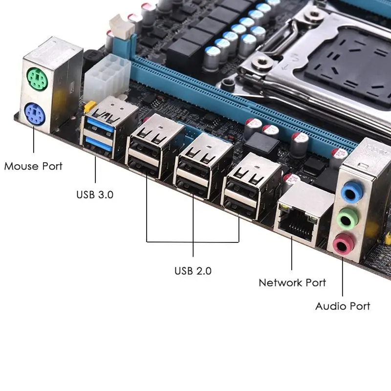 E5 3.3C материнская плата Lga 2011X79 Lga2011 сокет Сервер Reg Ecc функция Pci Express Usb 3 0 Ddr3 32G M