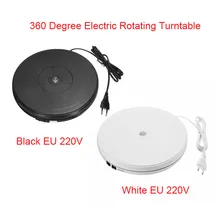 10″ 25cm Led Light 360 Degree Electric Rotating Turntable For Photography Max Load 10kg 220V EU