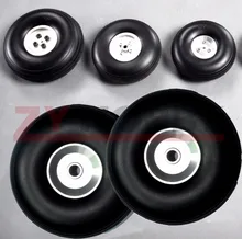 1 pair of 3 25 83mm RC Airplane PU wheel with Dia Casting Aluminum Hub NEW