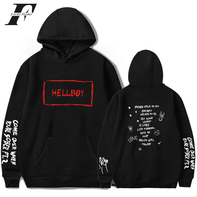 

Kpop 2019 Lil Peep Print hoodie sweatshirt Women/Men cry baby Hoody Clothes Harajuku Casual hit hop streetwear Plus Size
