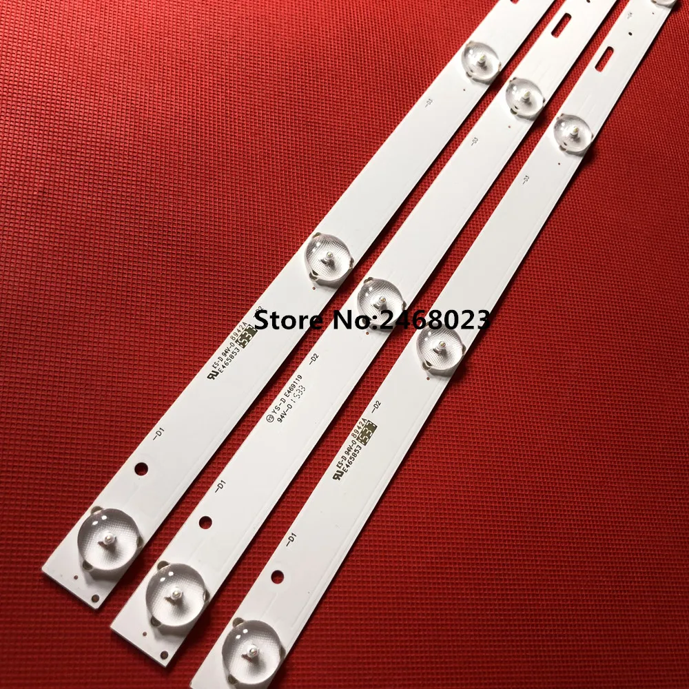 

New led backlight for 32inch strip LE-8822A SJ.HL.D3200601-2835BS-F 6v 6lamp