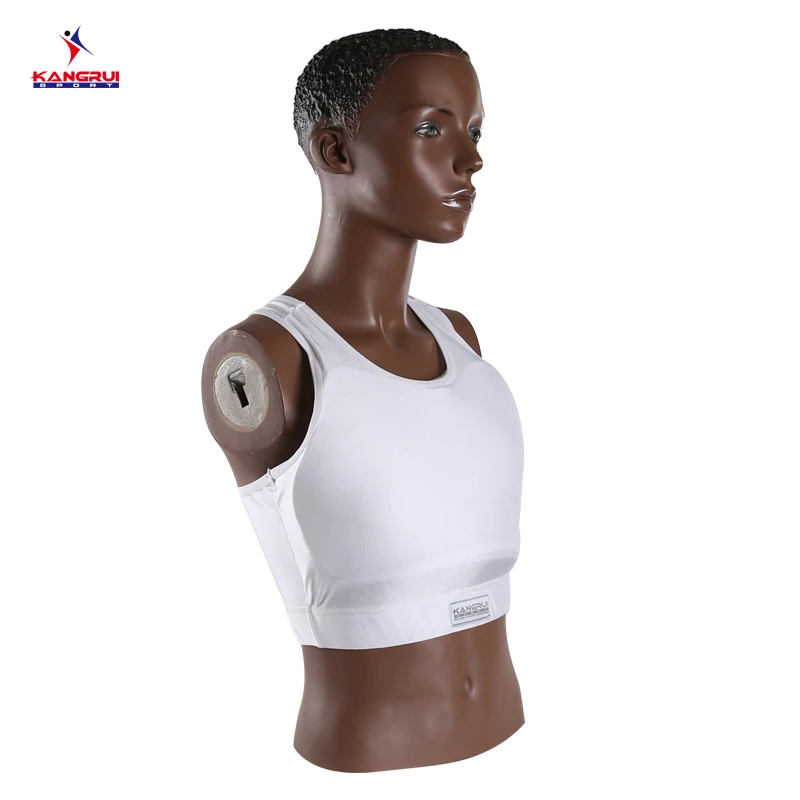 Spandex+EVA 3 Size WTF approved women boxing chest protector MMA Karate Sanda TKD chest guard