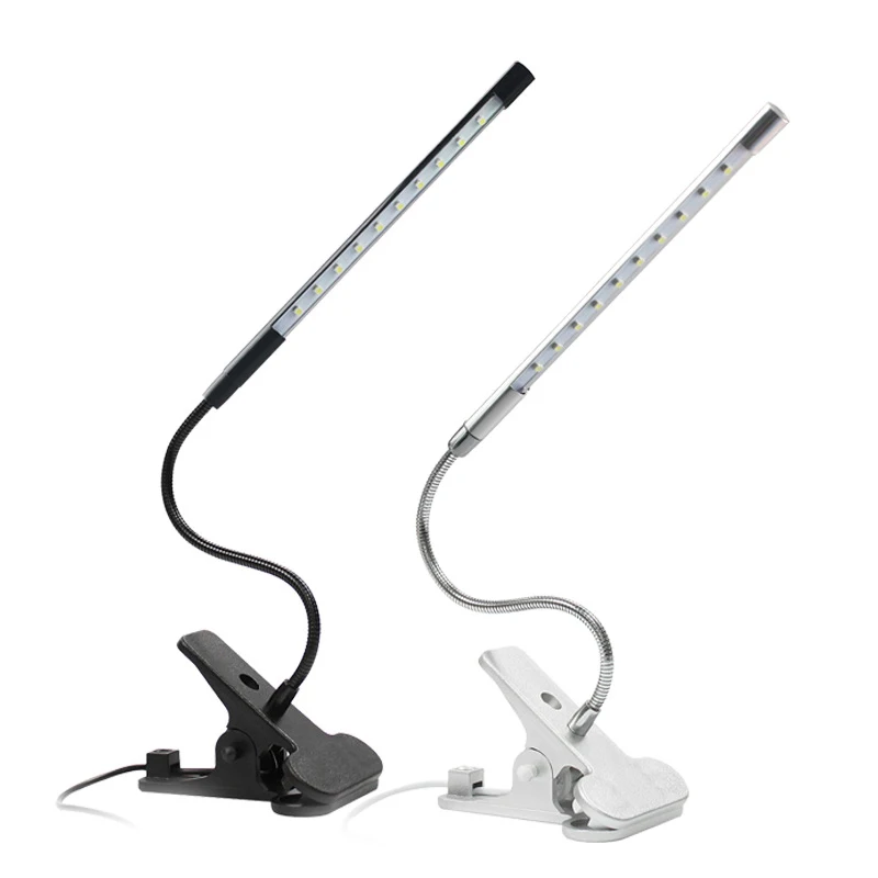 Mini Ultra Bright Flexible LED Book Lights Reading Lamp 10LEDs Night