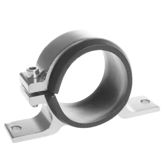 Universal 60MM Single Fuel Pump Mounting Bracket Black Aluminum Alloy