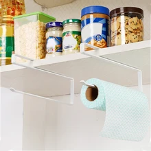 Kitchen Paper Towel Holder Hanger Organizer Storage Rack Bathroom Roll Shelf Hanging Door