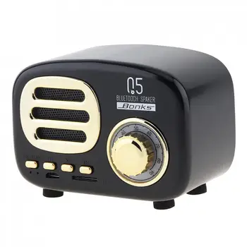 

Bonks Q5 5W Mini Wireless Bluetooth Speaker Overweight Subwoofer Support TF Card for Home / Mobile Phone